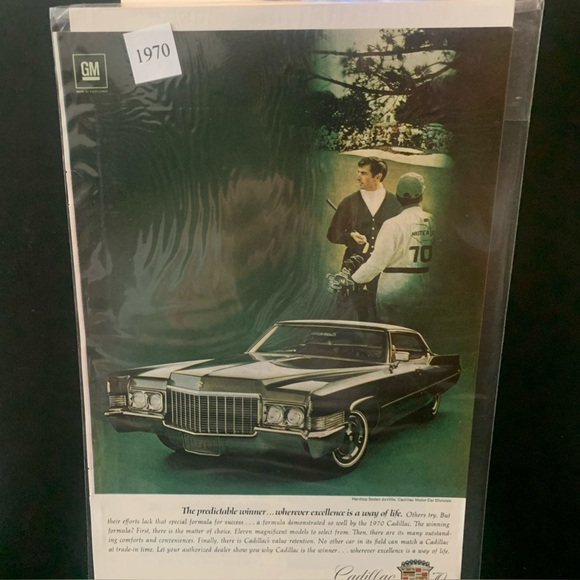 Vintage 1970 Cadillac Hardtop Sedan deVille Ad Advertisement - Picture 1 of 2